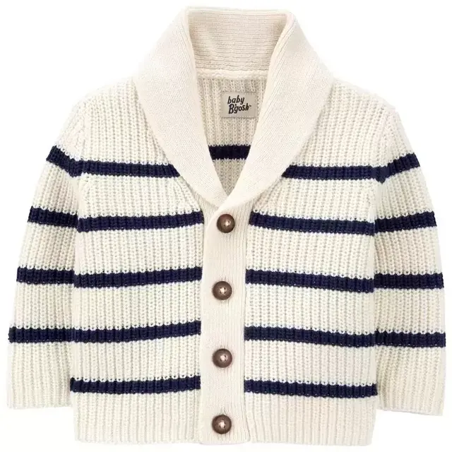 OshKosh Striped Shawl Collar Cardigan
