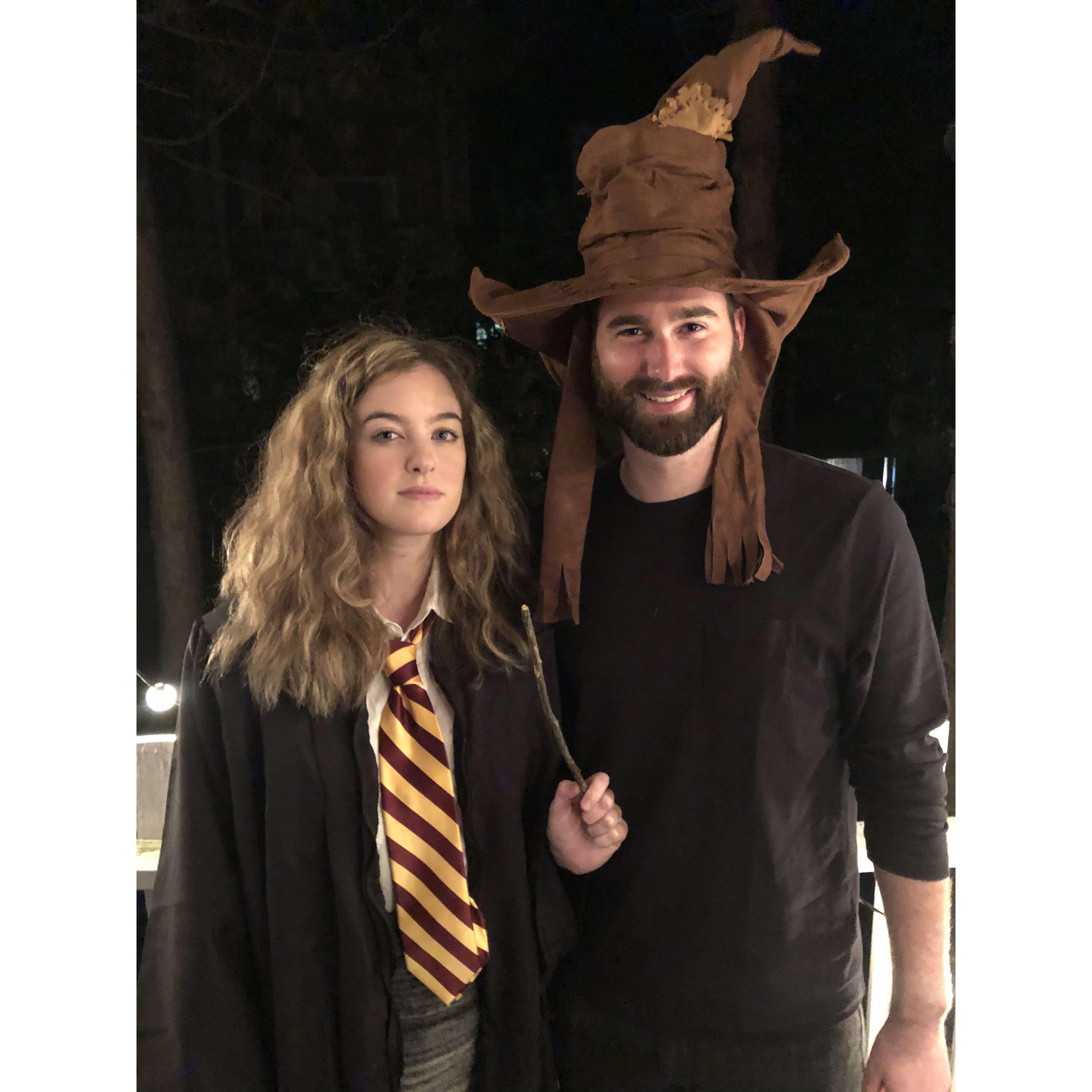 A Hufflepuff and Gryffindor, respectively.