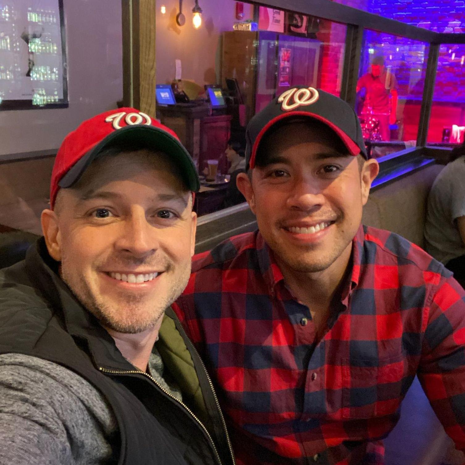 Rooting for the Nats during their run to the World Series title in 2019.