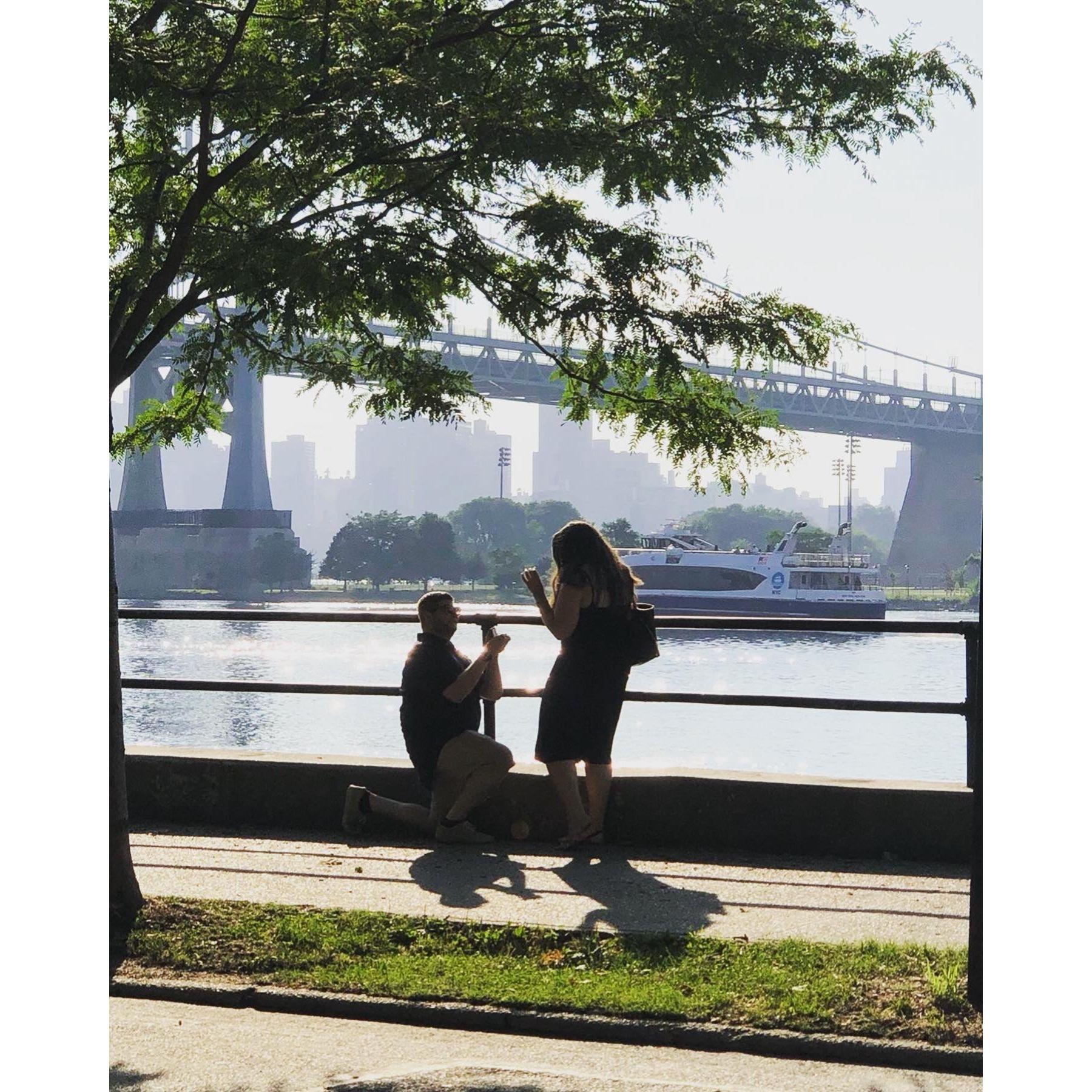 Astoria Park ! Where I said "YES!"