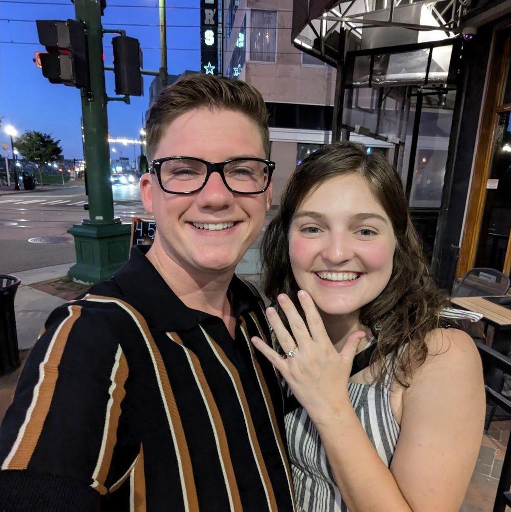 We celebrated our engagement with a nice dinner that evening