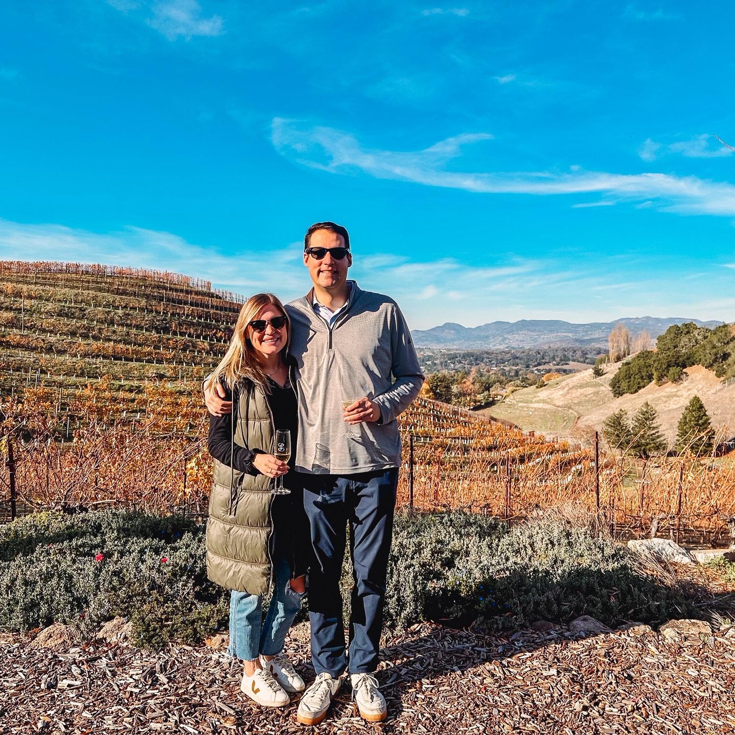 Our first trip to Napa AND when we set June 20, 2026 as our wedding date!