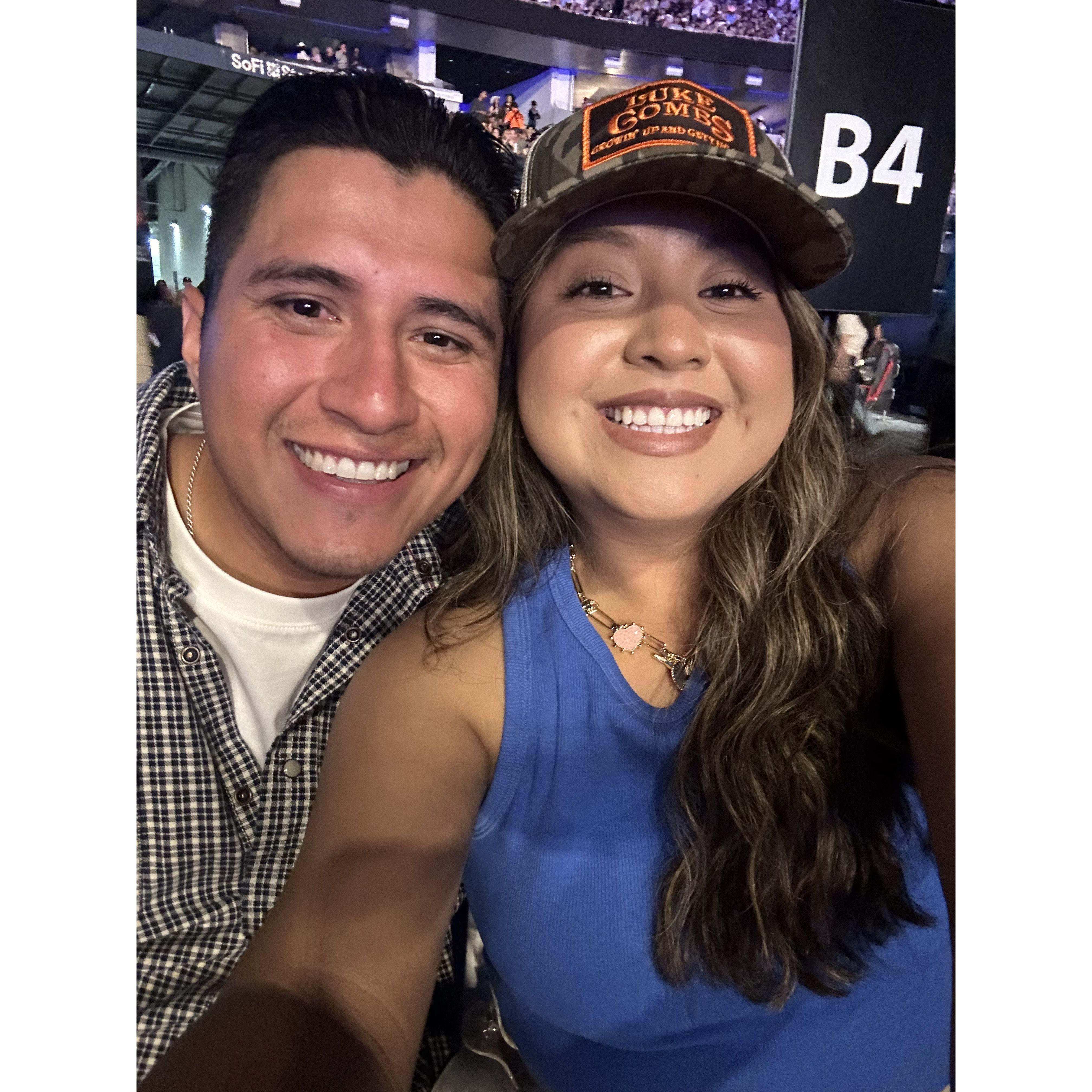 When we went to Luke Combs concert