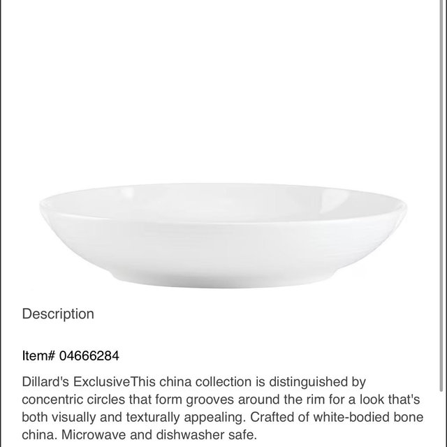 Gorham Branford Bone China Pasta Bowl