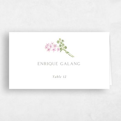 Flamingo, Pink Wedding Place Card - Rydal