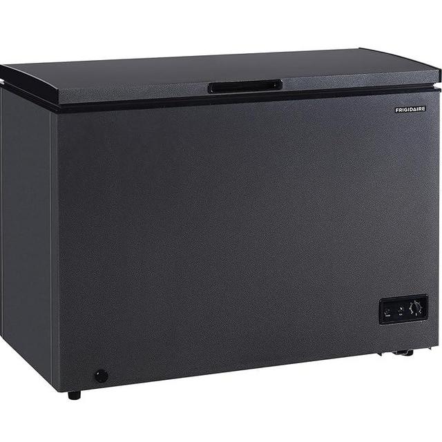 Frigidaire EFRF10136COM Chest Deep Freezer, 10 Cu. Ft. Capacity, Granita Rugged Design-Adjustable Thermostat-Removable Vinyl Coated Wire Basket-Easy Defrost Drain