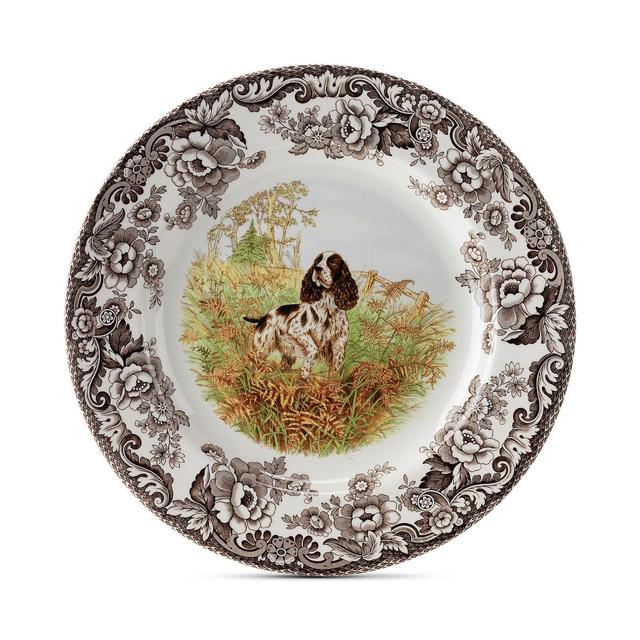 Spode Woodland English Spaniel Dinner Plate