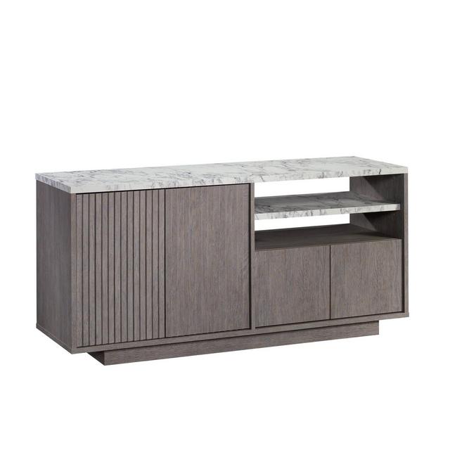 East Rock TV Credenza for TVs up to 65" Ashen Oak - Sauder