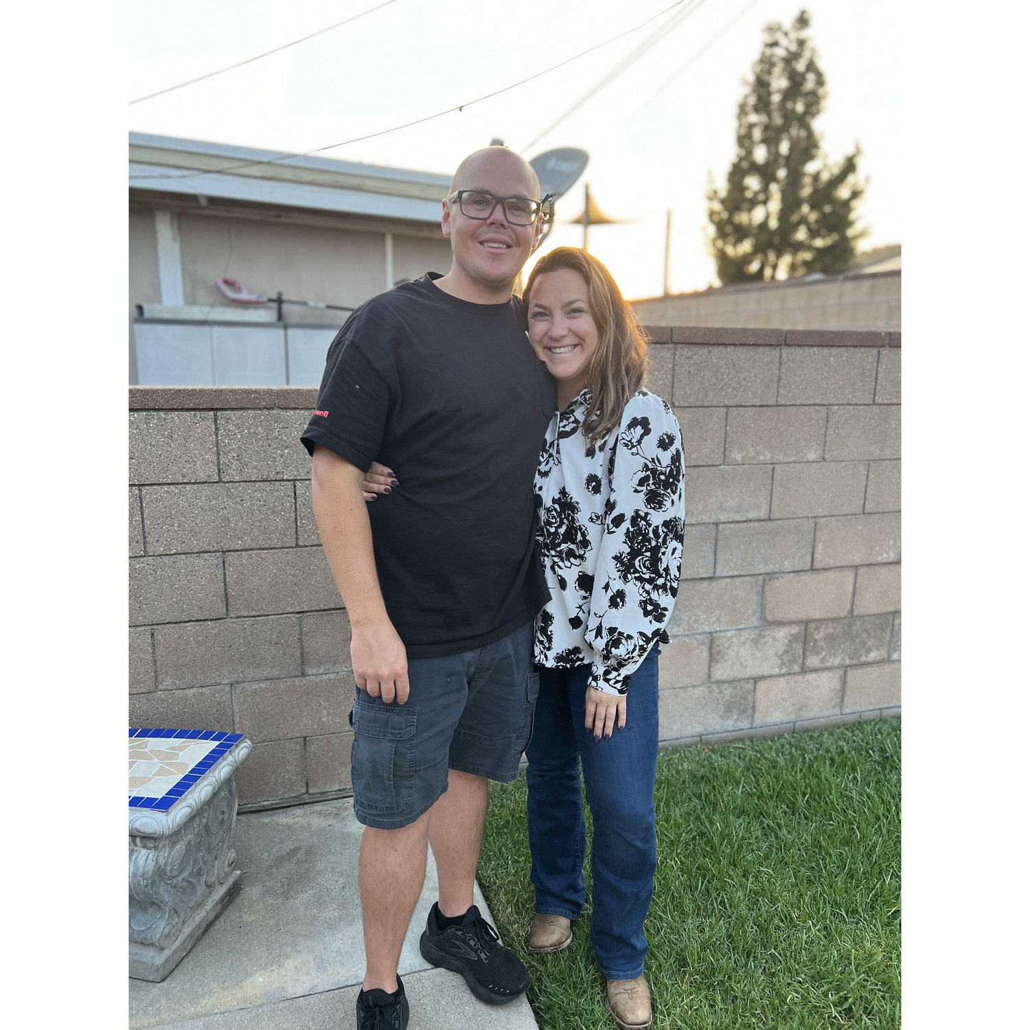 Celebrating Lauren's 31st birthday at her parents house.