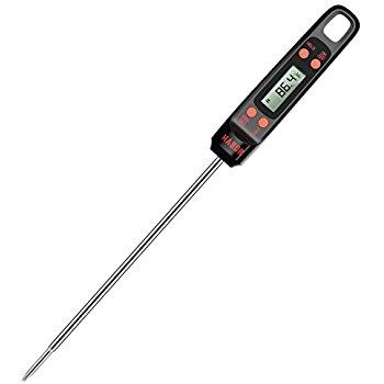 Habor Meat Thermometers, Instant Read Thermometer Digital Candy Thermometers Electronic Cooking Thermometer w/ LCD Display and Super Long Probe for Kitchen BBQ Grill Smoker Fry Food