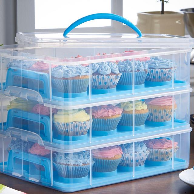 3 Tier Cupcake Holder and Carrier Container