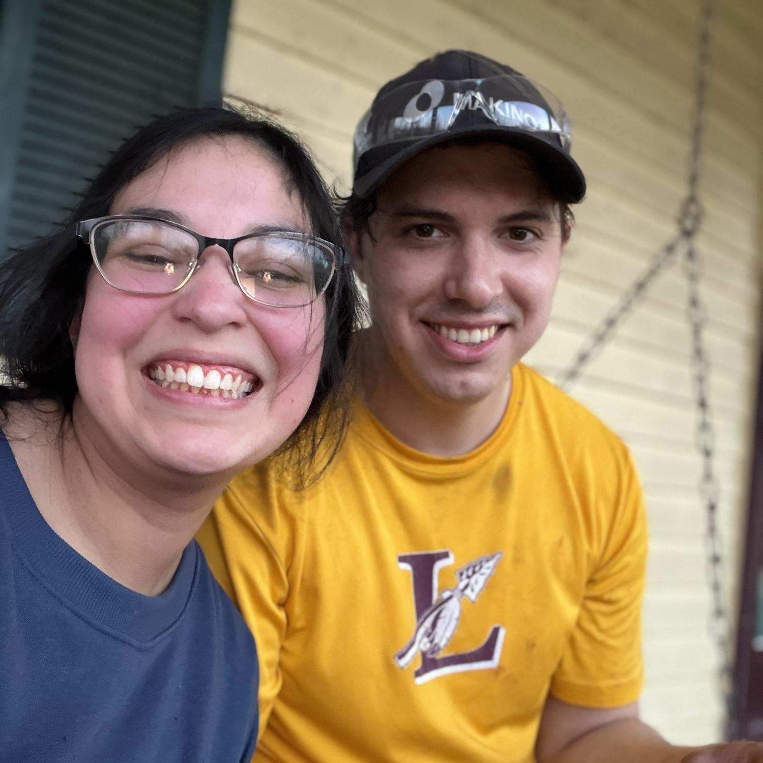 Working together on our house excited to call it home and make so many memories.