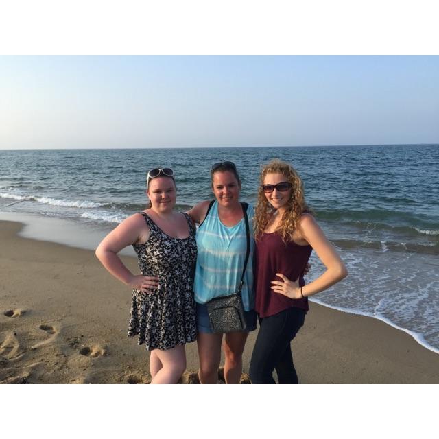 Ashley, Meadow, and Ashley's mom, Shawna, in Outerbanks, NC back in 2016.