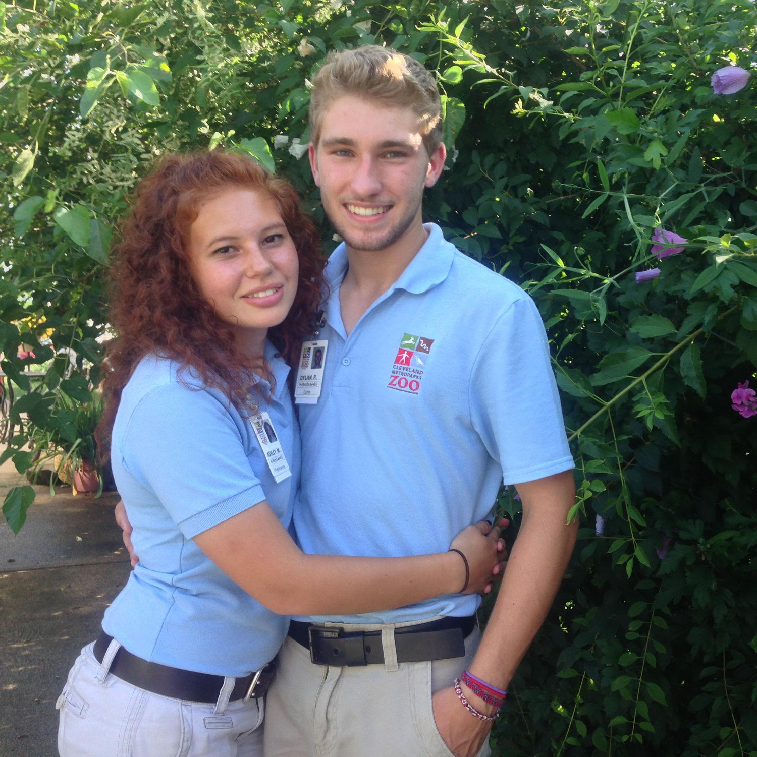 one of our first jobs - working together at the gift shop at the Cleveland Metroparks Zoo!