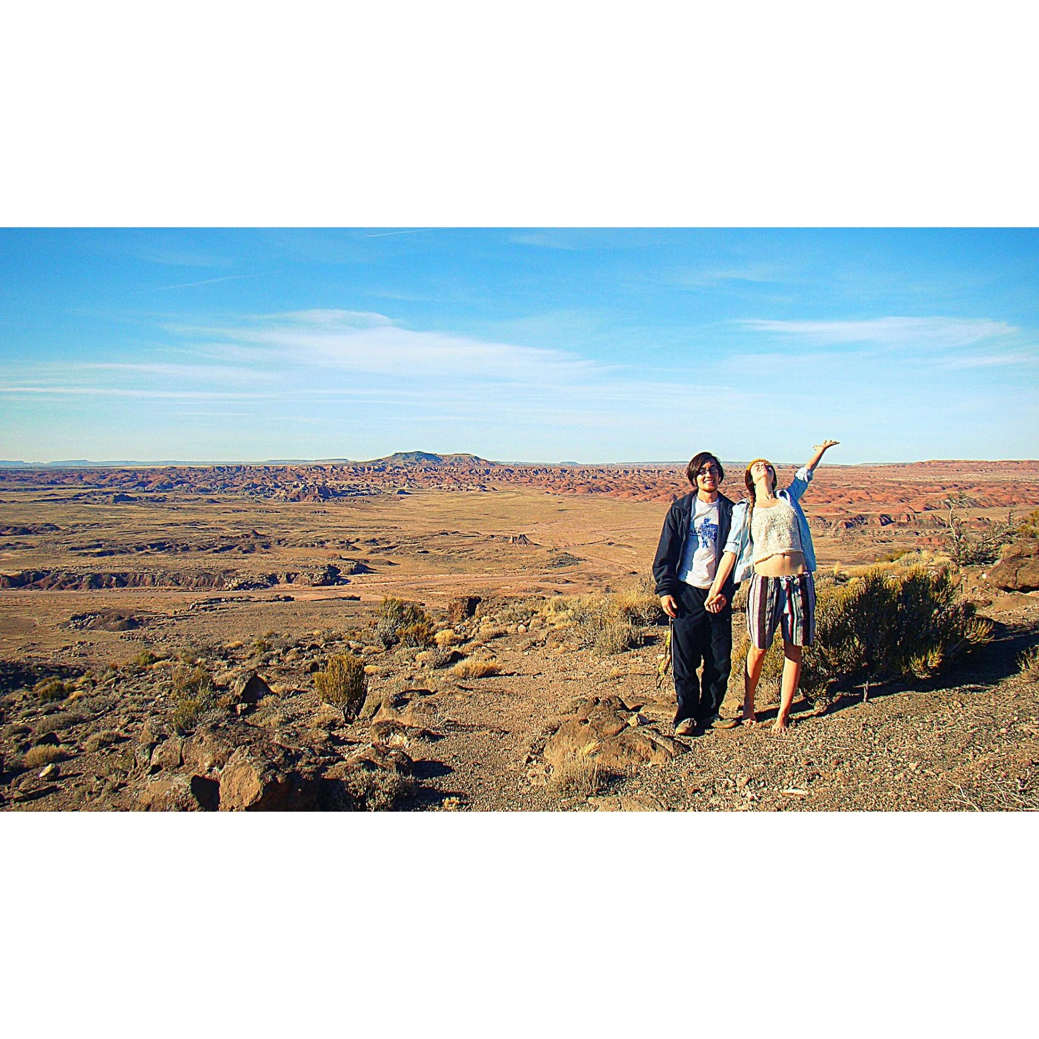 Wide open spaces and colored sand. Let's celebrate!