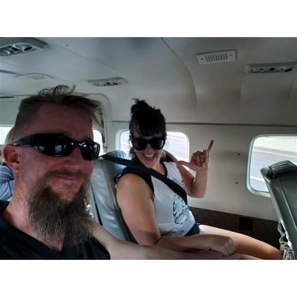 Puddle jumper from Maui to Hawai'i, February 2019