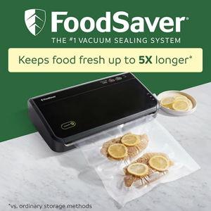 FoodSaver Vacuum Sealer Machine, Automatic Bag Detection, Sous Vide Friendly, with sealer bags, roll, handheld vacuum sealer, black