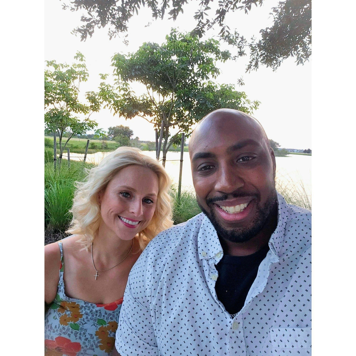 Our second date. Canvas Restaurant, Lake Nona.