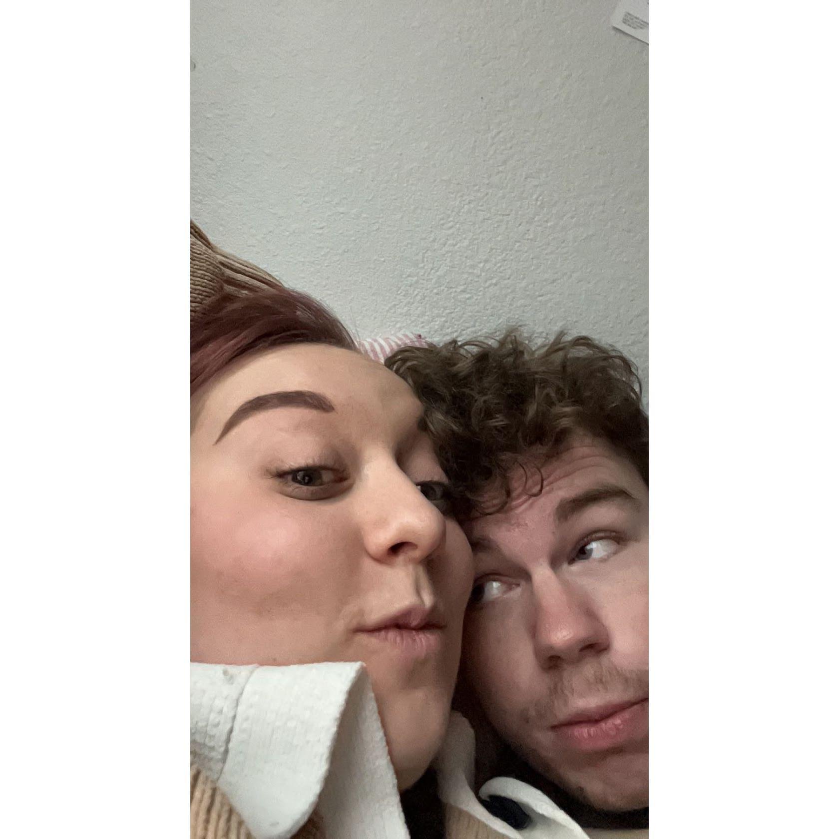 A selfie from right before we started dating! 📸❤️✨