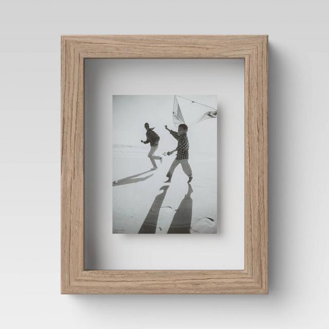 5" x 7" Wood Float Frame Brown - Threshold™