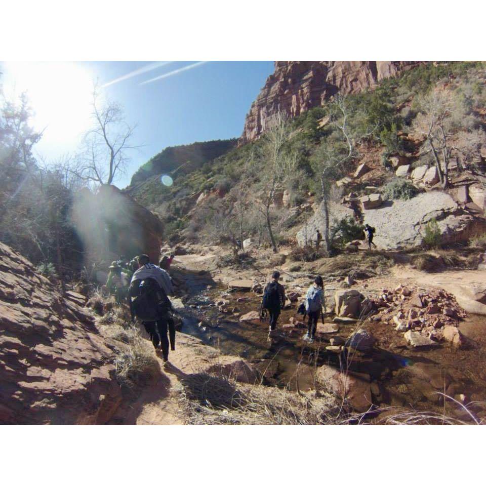 Finishing the Subway Hike. Zion National Park. Spring 2013.