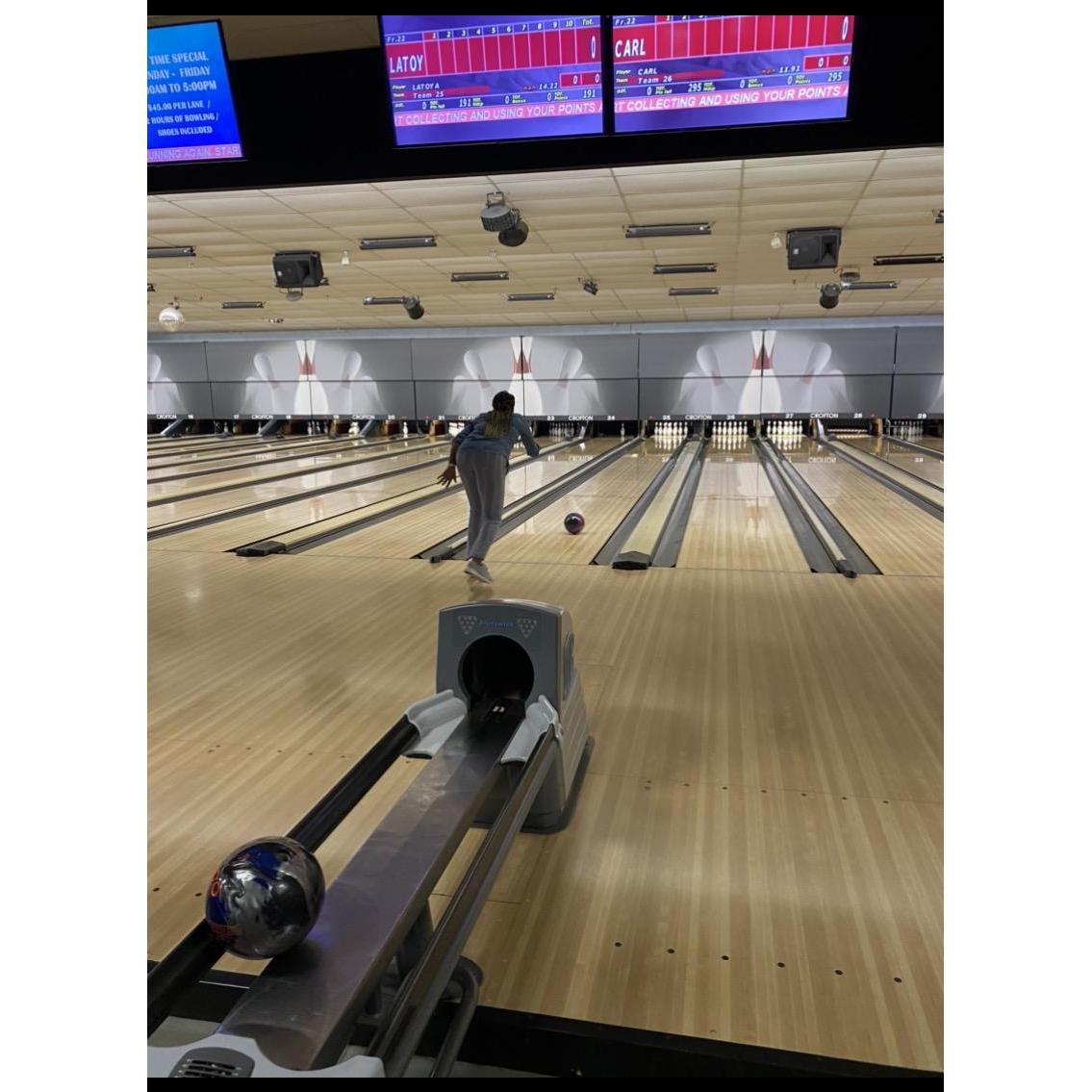 Latoya gave Carl a Strike!