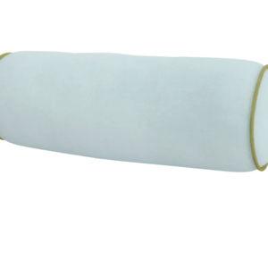 Spa Blue Velvet Bolster Pillow
