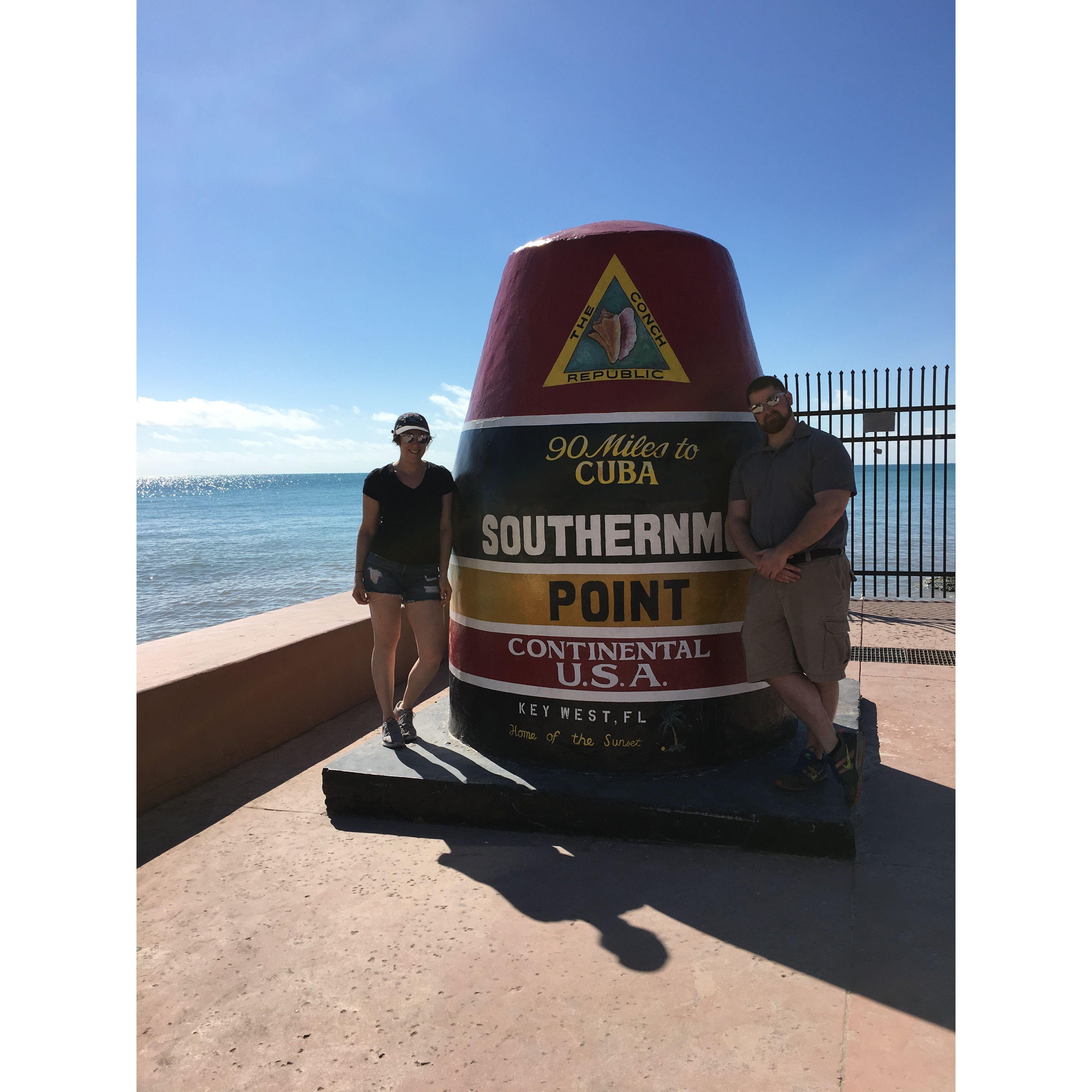 Touring around Key West where we saw the Southernmost Point of the Continental U.S.A.