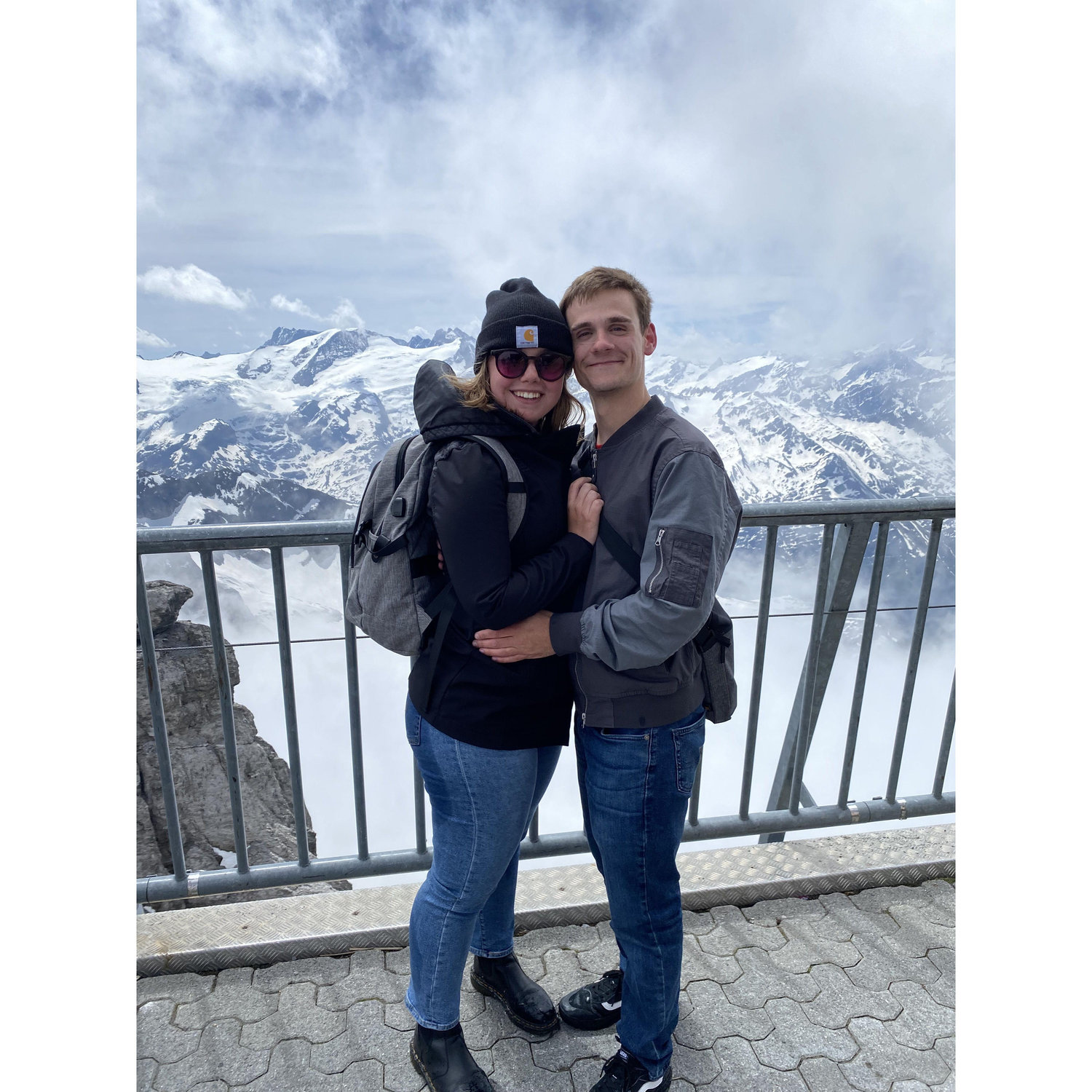 The top of Mt Titlis!