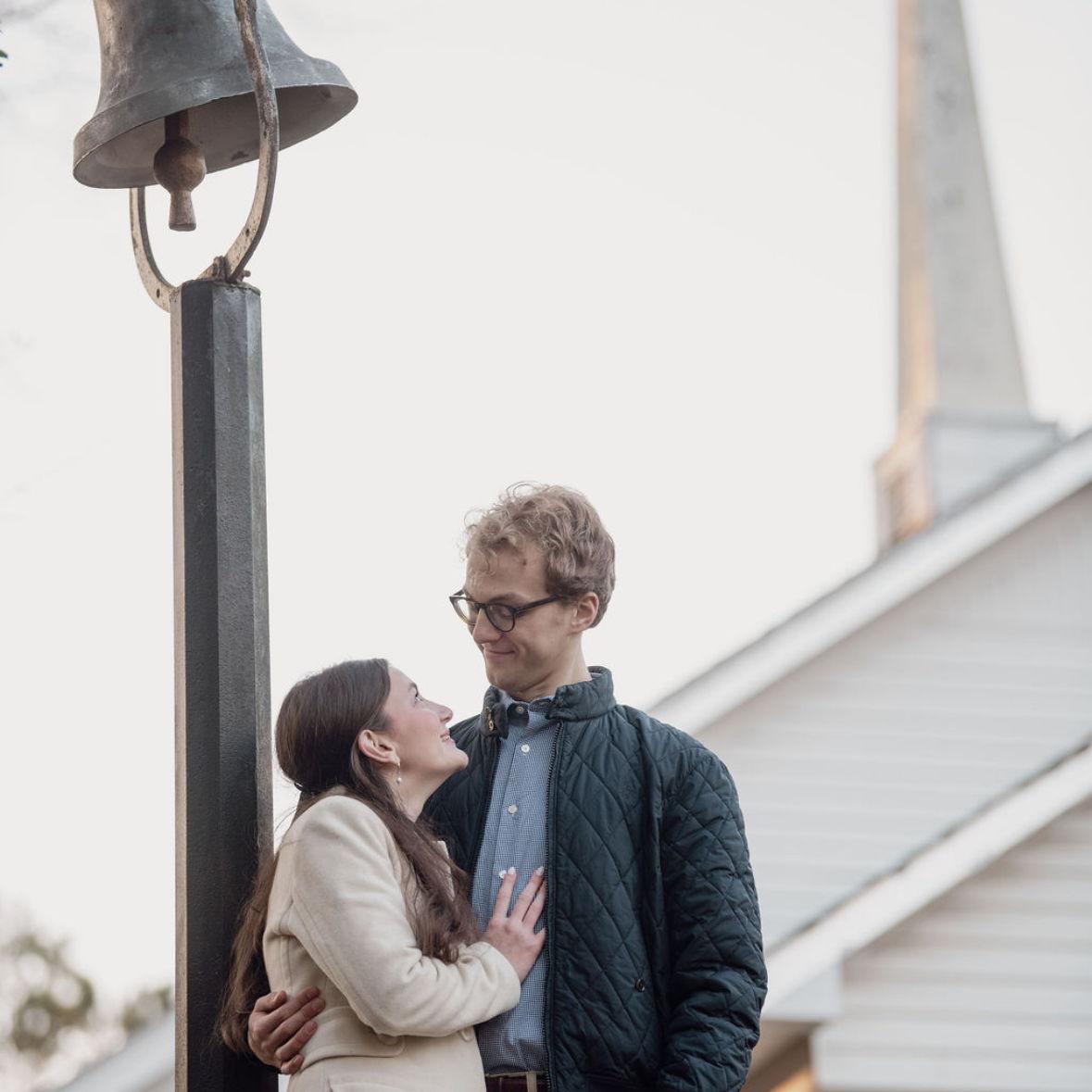 This photo is in front of the chapel in Taylor where Catherine's grandparents got married!