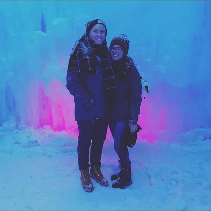 Our first Valentine's Day, spent exploring ice castles