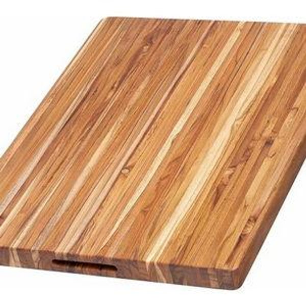 Teakhaus Cutting Board - Extra Large (XL) Wood Cutting Board with Grip Handles - Holiday Gift Ideas for Men and Women - Gift-Ready, Reversible, Edge Grain Wood, Knife Friendly - FSC Certified