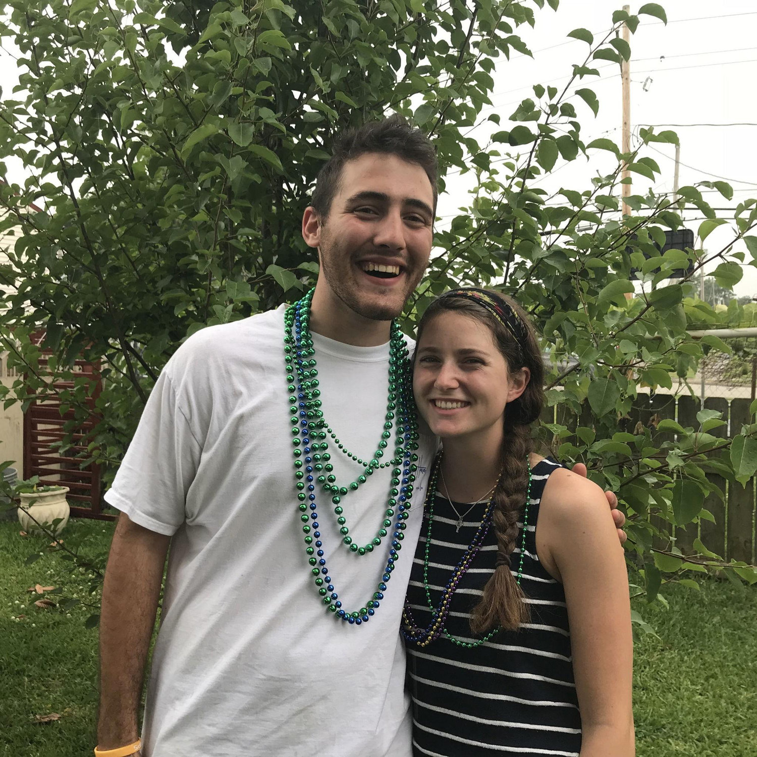 Our official first photo together, c. 2018