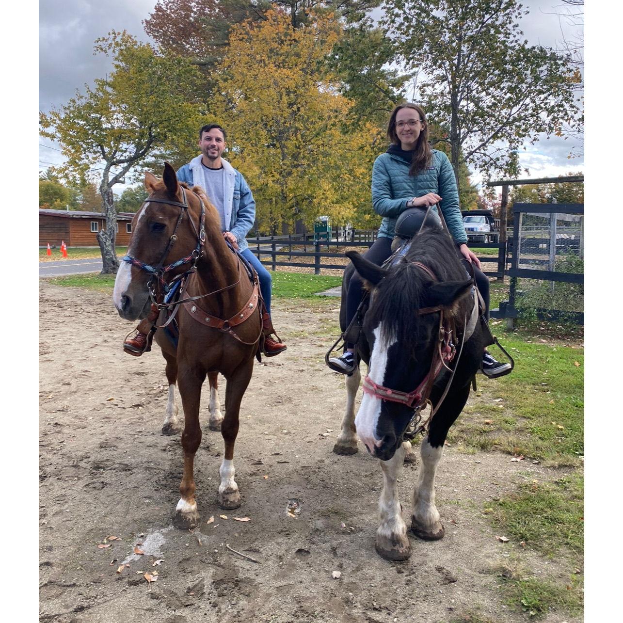 Trail riding in the Poconos