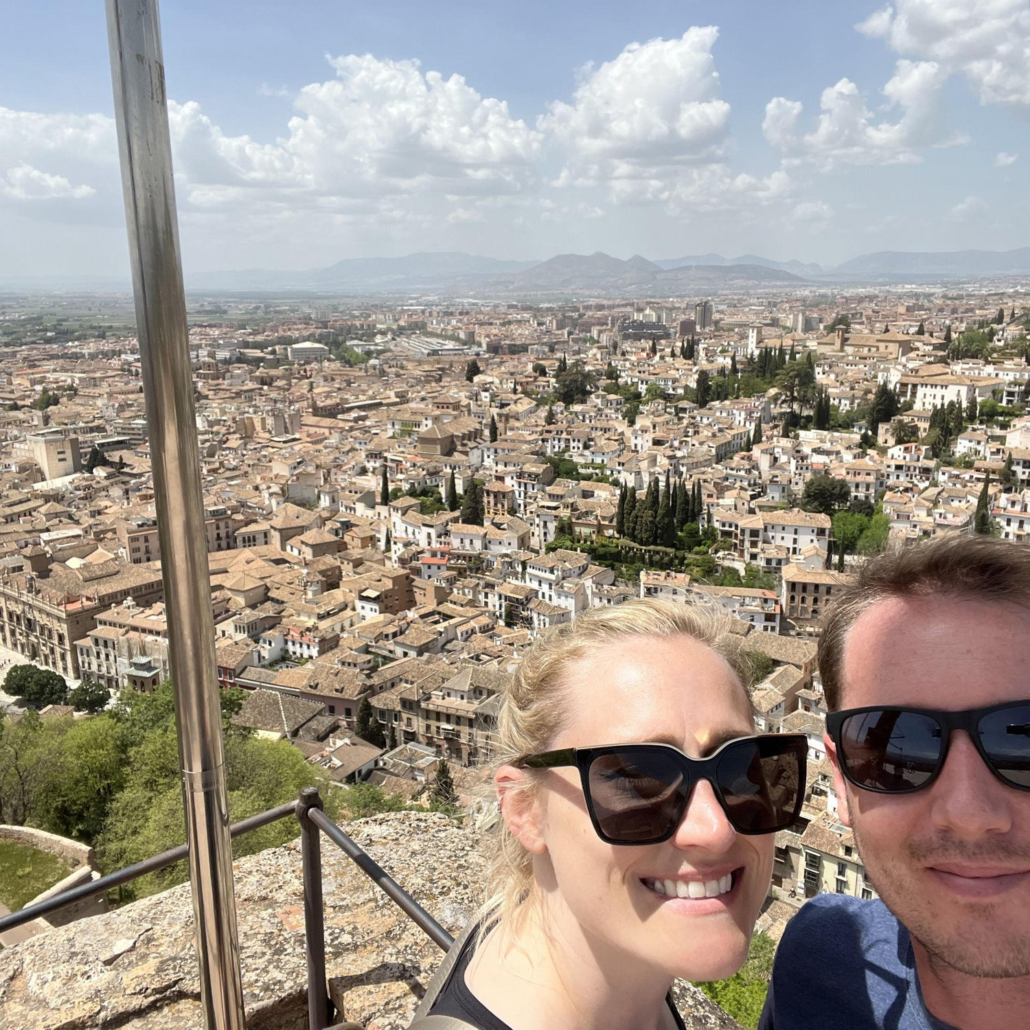 View from the Alhambra in Spain 2021