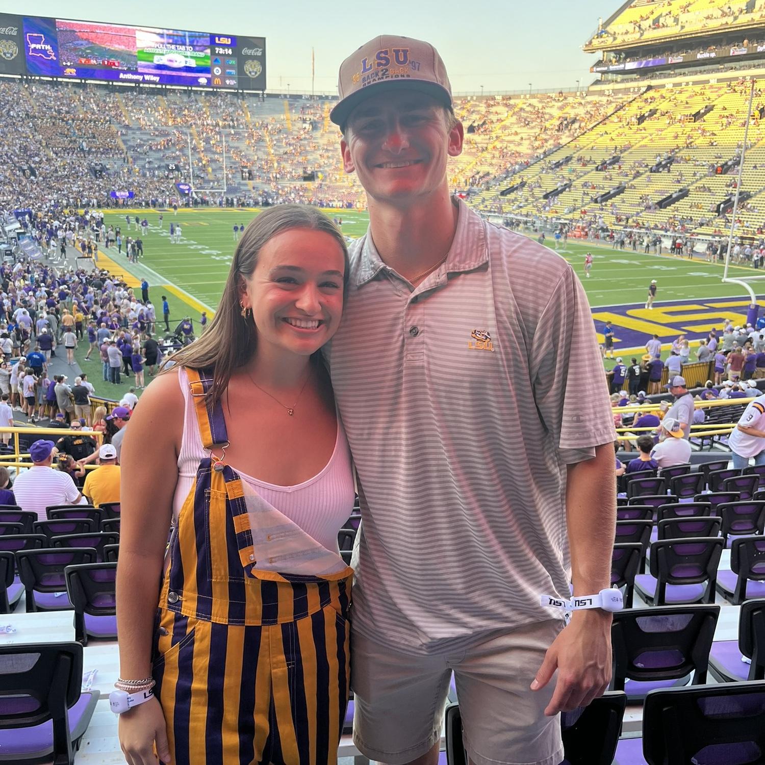 LSU baseball game, Brayden's birthday, and the day Brayden asked me to be his girlfriend!