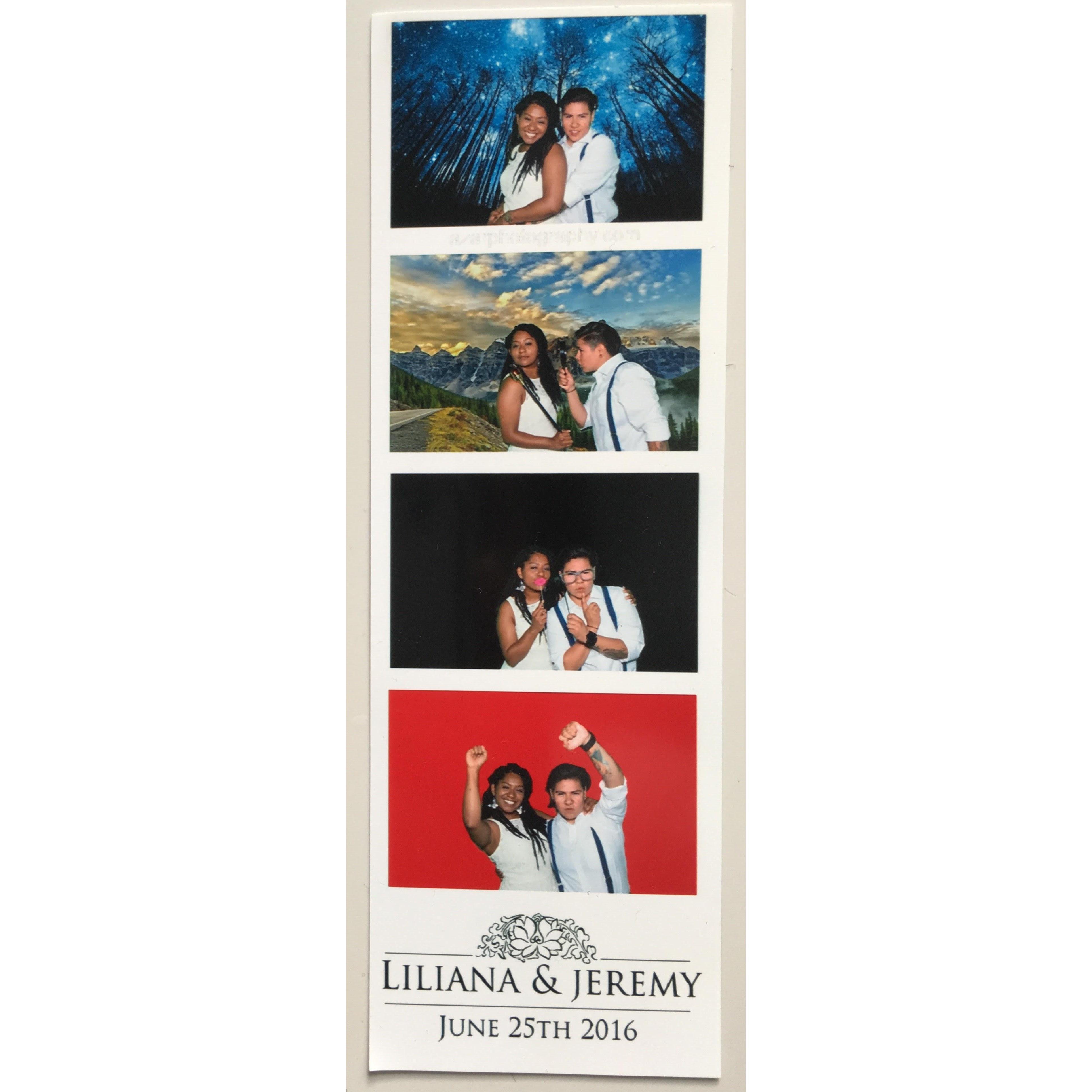 Our first wedding together