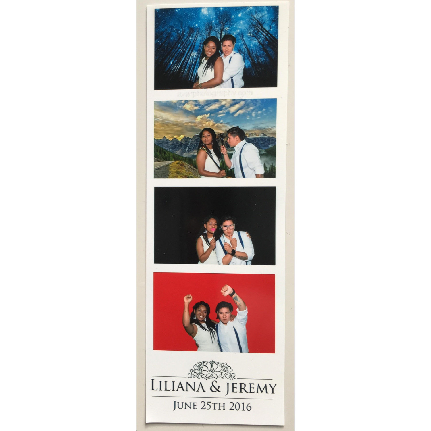Our first wedding together
