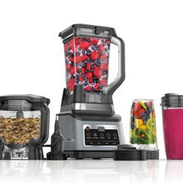 Ninja - Professional Plus Kitchen System with Auto-iQ & (2) 24oz Single-Serve Cups - Stainless Steel