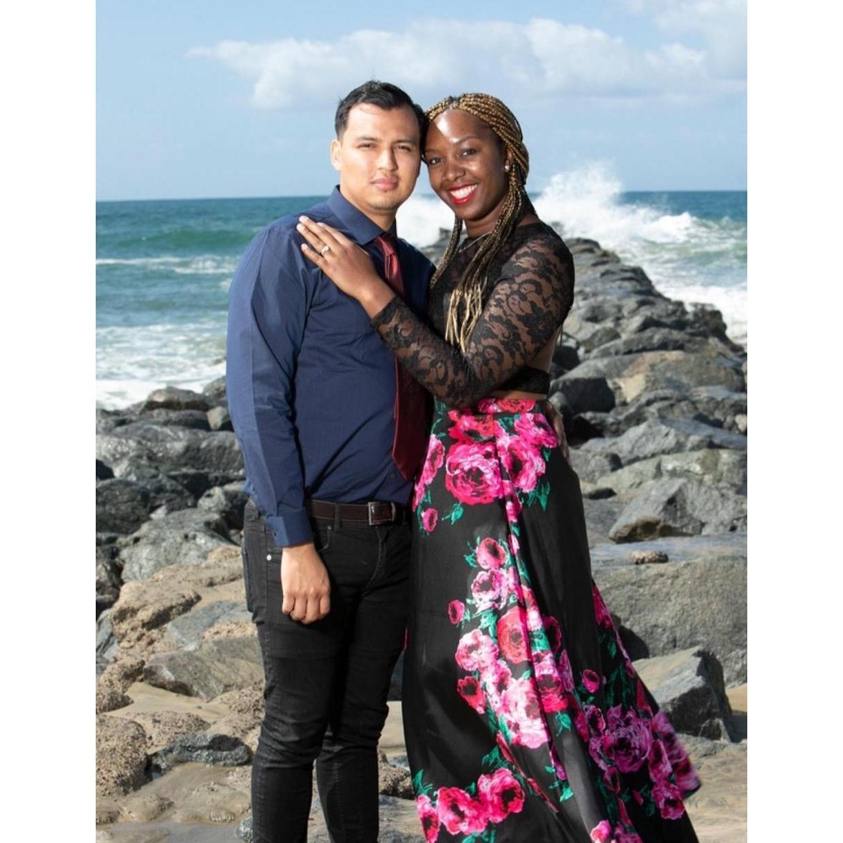 This was a fun engagement photo op