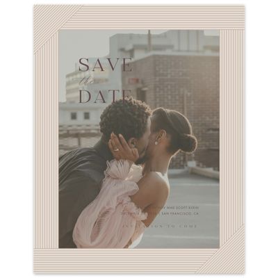 Latte, Brown Wedding Digital Save the Date - Callum Photo