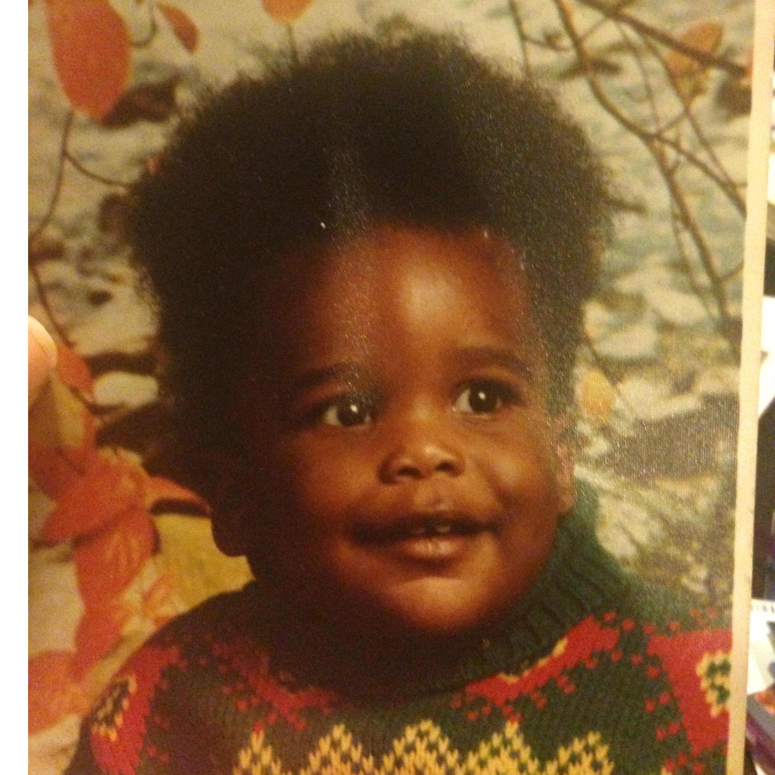Because he is so large its hard to believe he was ever this small