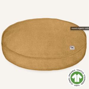 organic cotton canvas dog bed duvet - round