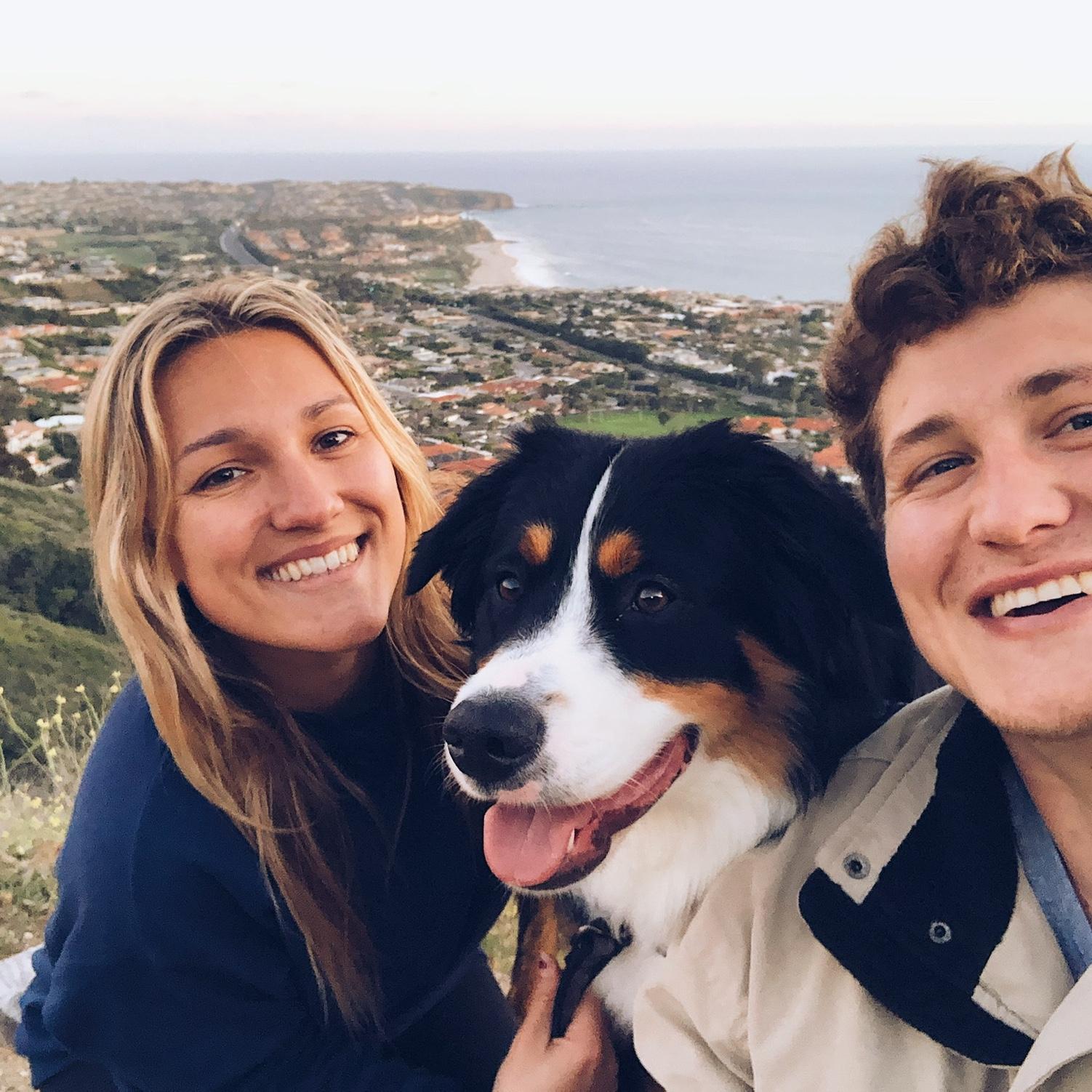 Shea and Meagan were lucky to be able to live with each other and their pup Remi during the COVID-19 pandemic. They lived with family and friends as well who were a massive support system throughout!
