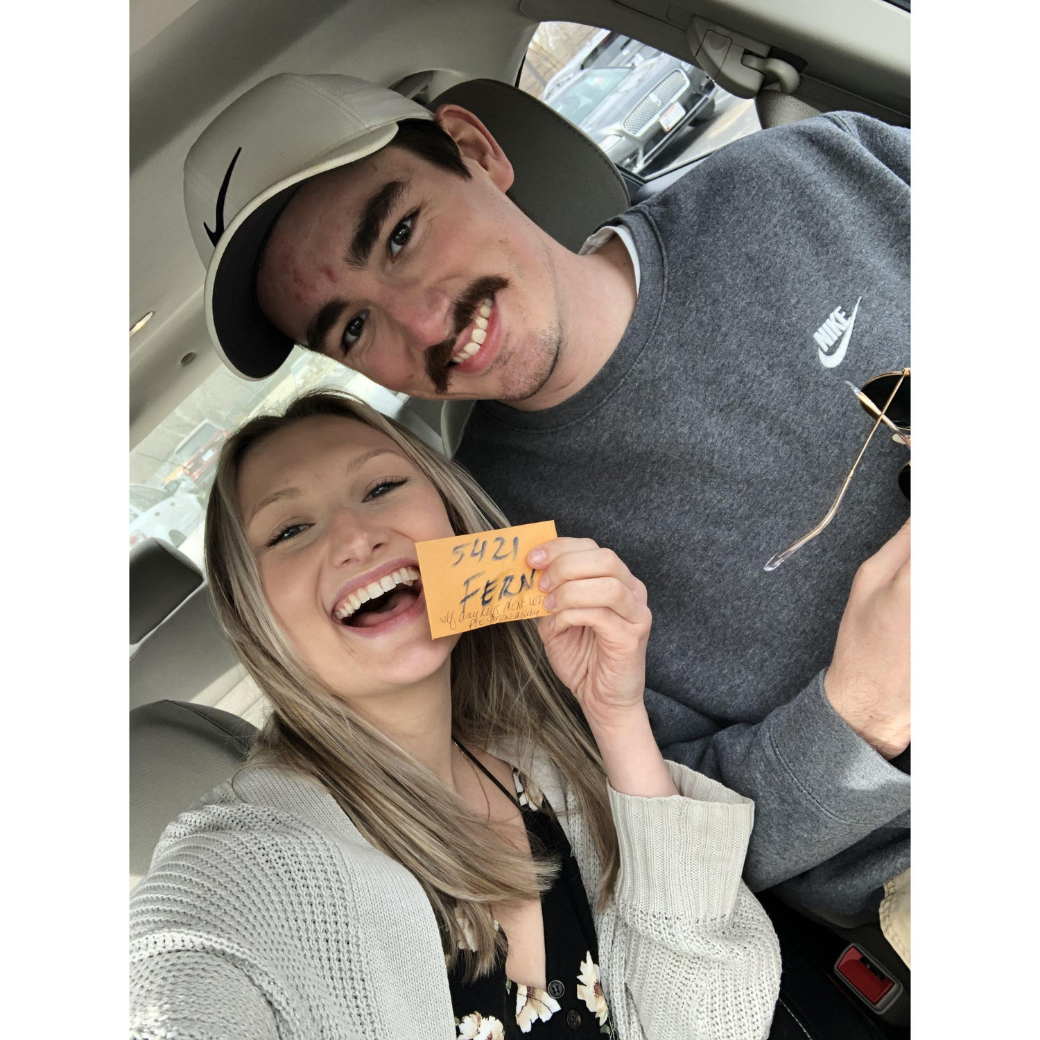 Getting the keys to our first house