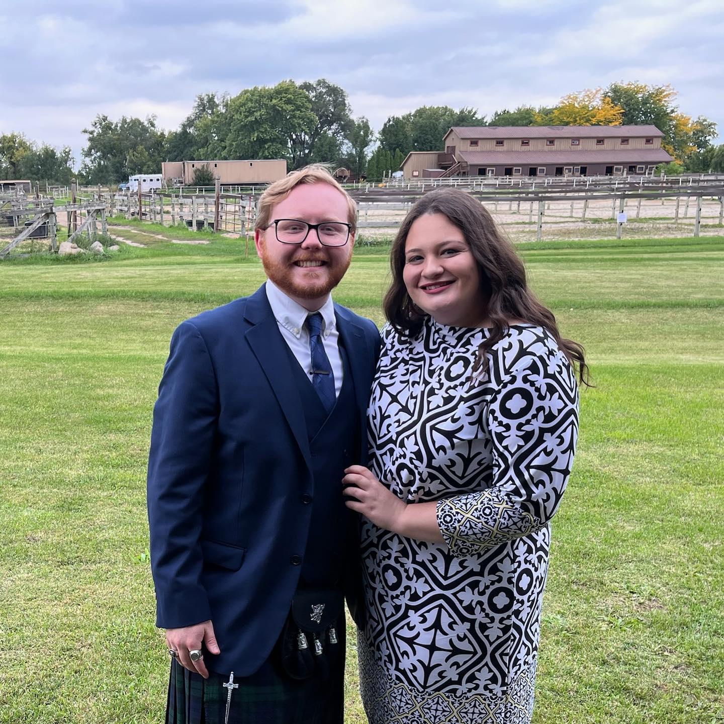 At a wedding of a family friend of Paul's!
