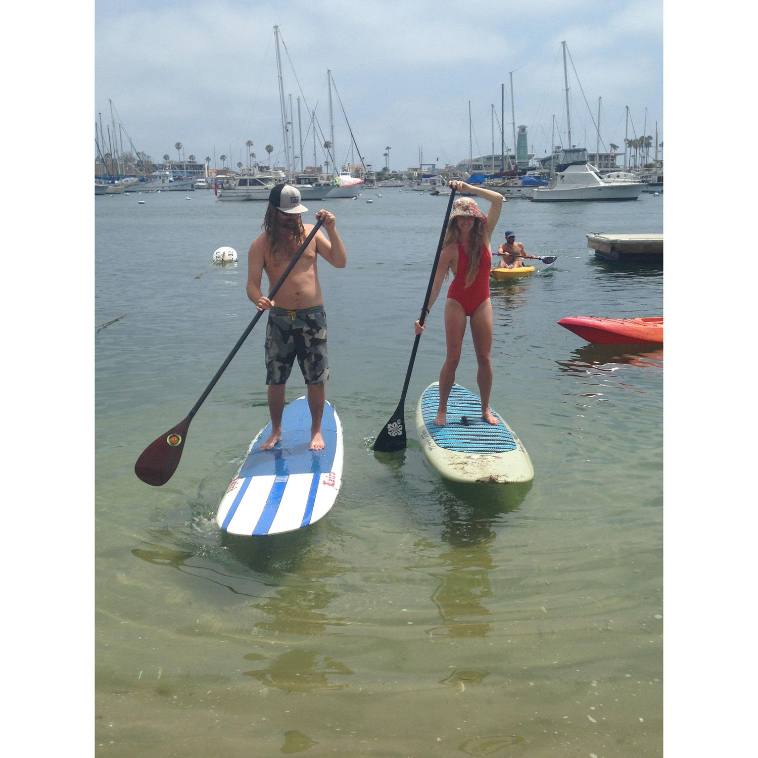 Paddling in Newport Harbour, CA 2016