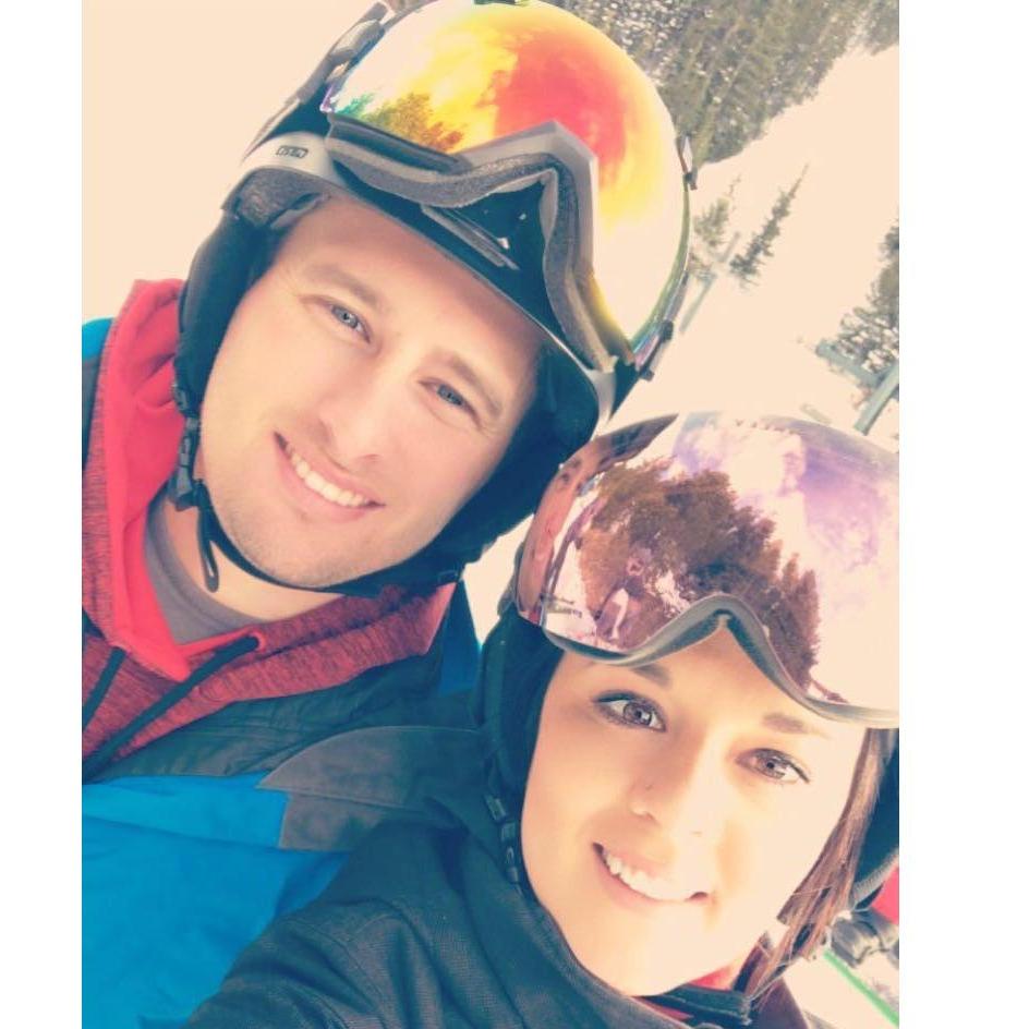 one of our many snowboarding adventures!