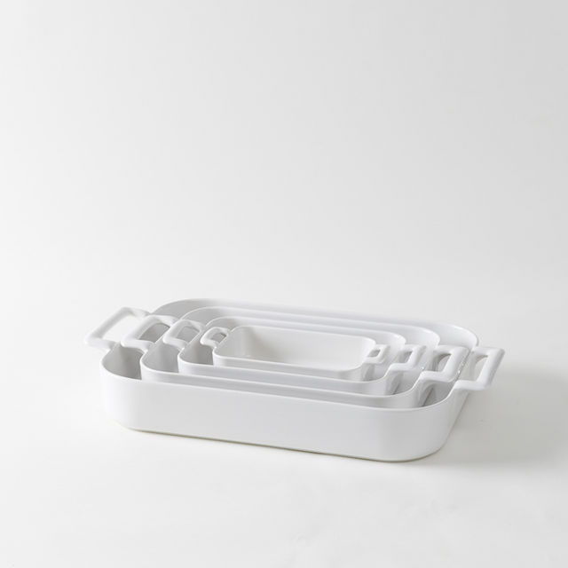 Revol White Rectangular Roasting Dishes