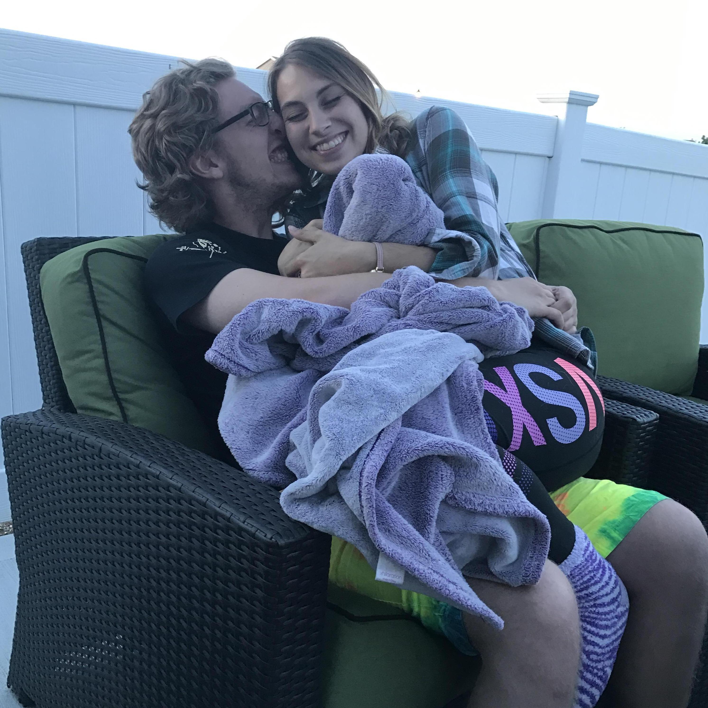 Cuddle time is literally all the time
